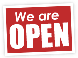 We are open