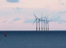 wind farm at sea