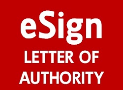 eSign letter of authority